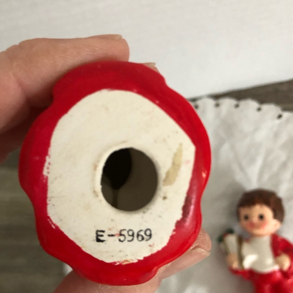 Vtg Inarco Japan Girl and Boy Christmas Figures - Picture 5 of 10